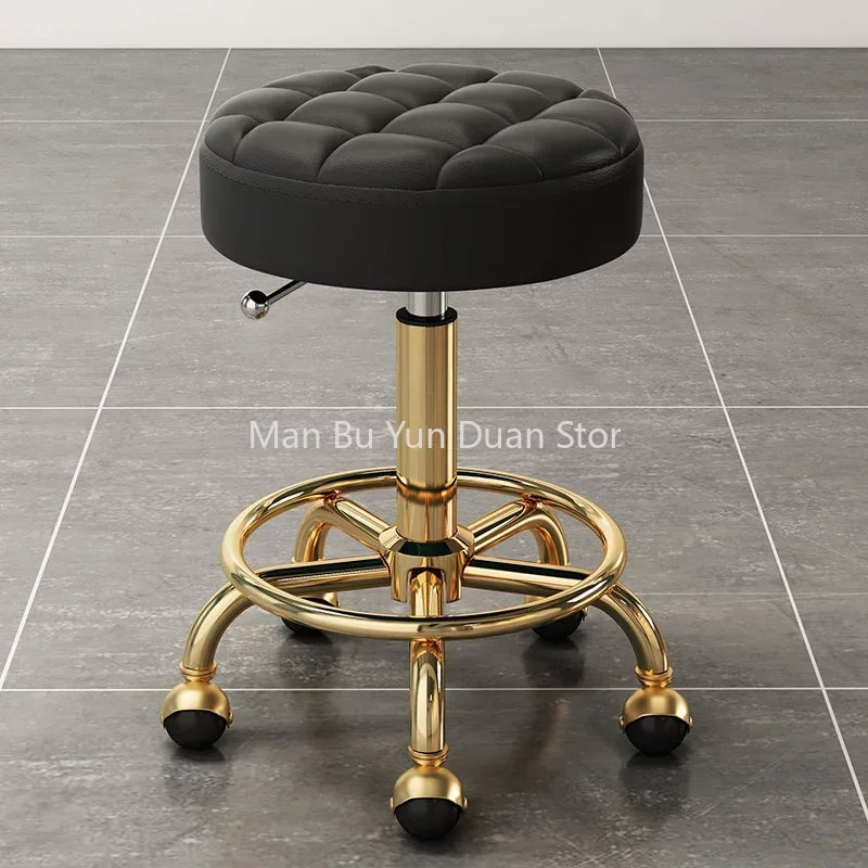 Barber Comfortable Hairdressing Chairs Gold Beauty Chair Furniture