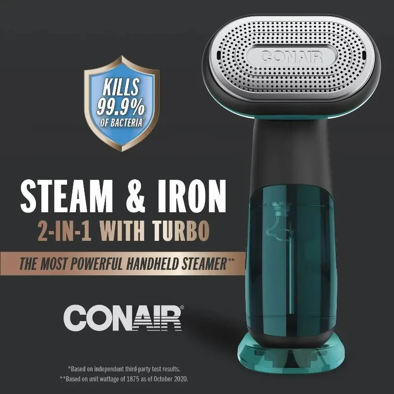 Conair Turbo ExtremeSteam 1875 Watt Handheld Fabric, 2-in-1