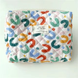 1PCS Puffy Quilted Makeup Bag Large Capacity Travel