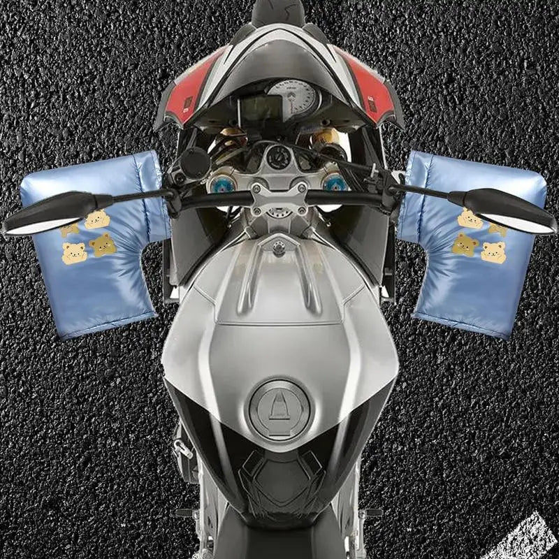 2 PCS Motorcycle Handlebar Muffs – Coldproof Waterproof Mitts