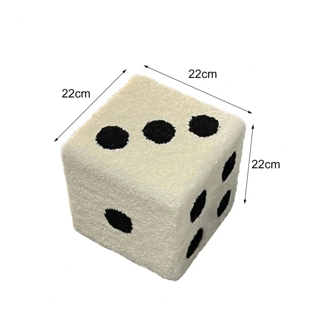 Cubic Imitation Lamb Wool Funny Shoes Stool Bedroom