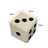 Cubic Imitation Lamb Wool Funny Shoes Stool Bedroom