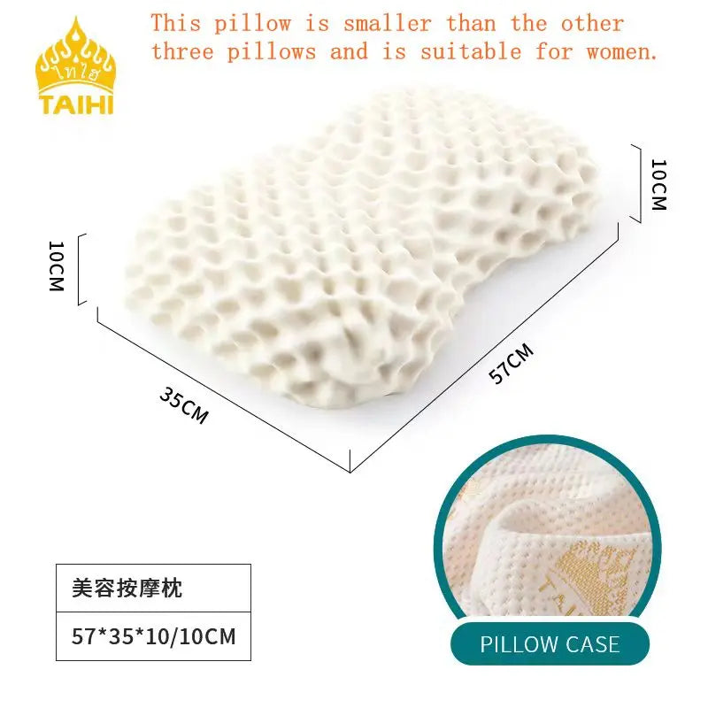TAIHI Thailand Latex Pillow For Neck Pain Protect