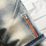 Vintage Jeans Splicing Shorts Men's Summer New Fashion
