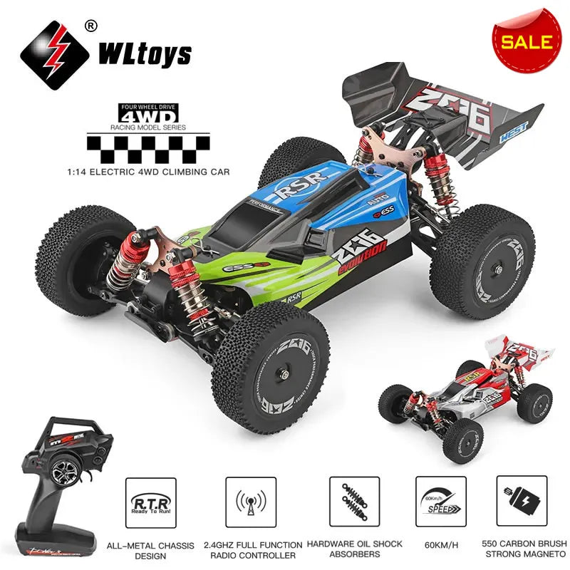 WLtoys 1:14 RC Racing Car 65Km/H 2.4G Remote