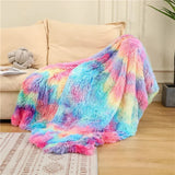 Shaggy Throw Blanket Soft Long Plush Bed Cover