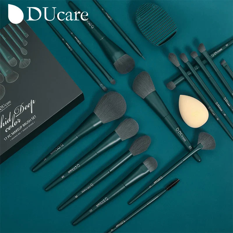 DUcare Professional Makeup Brushes kits Synthetic Hair 17Pcs