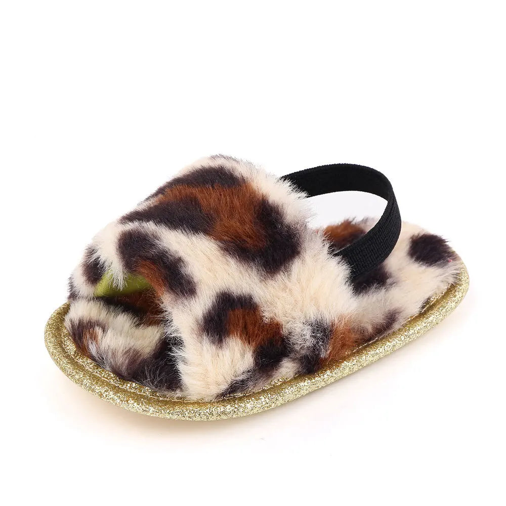 Fashion Faux Fur Baby Shoes For Newborn Spring