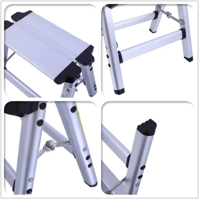 1 Step Stool Folding Ladder Aluminum Alloy Herringbone