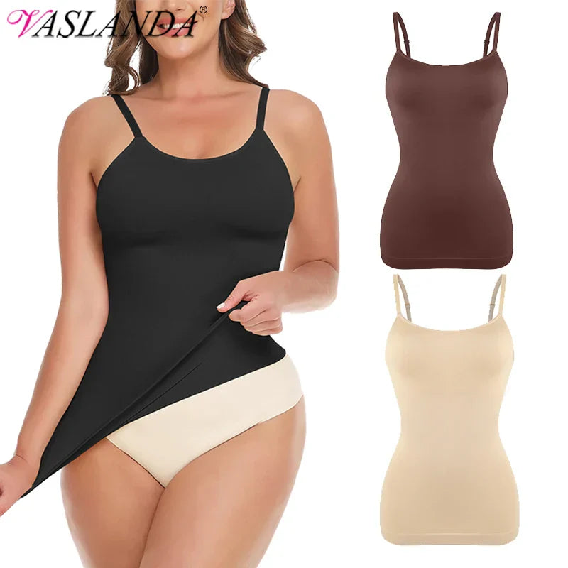 Women Plus Size Tank Top Tummy Control Camisole