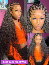30 40 Inch Loose Deep Wave Lace Frontal