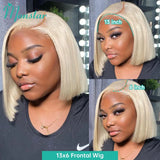 13x4 13x6 Blonde bob Wig Lace Front Human