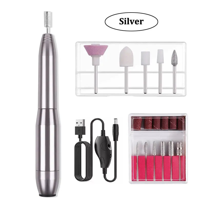 Professional Strong Electric Nail Drill Machine Set Grinding