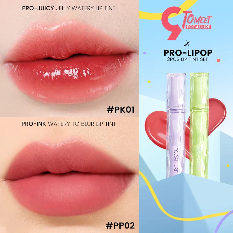 FOCALLURE 2 Pcs/Set Matte Liquid Lipstick Waterproof Long
