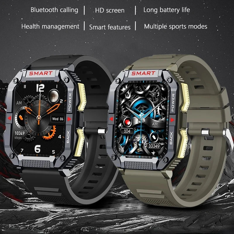 GPS Military Smart Watch Men Carbon Black Ultra