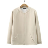 Womens Plus Size Zipper Jacket Autumn Casual Clothing