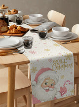 Merry Christmas Pink Old Man Snowflake Candy Wedding