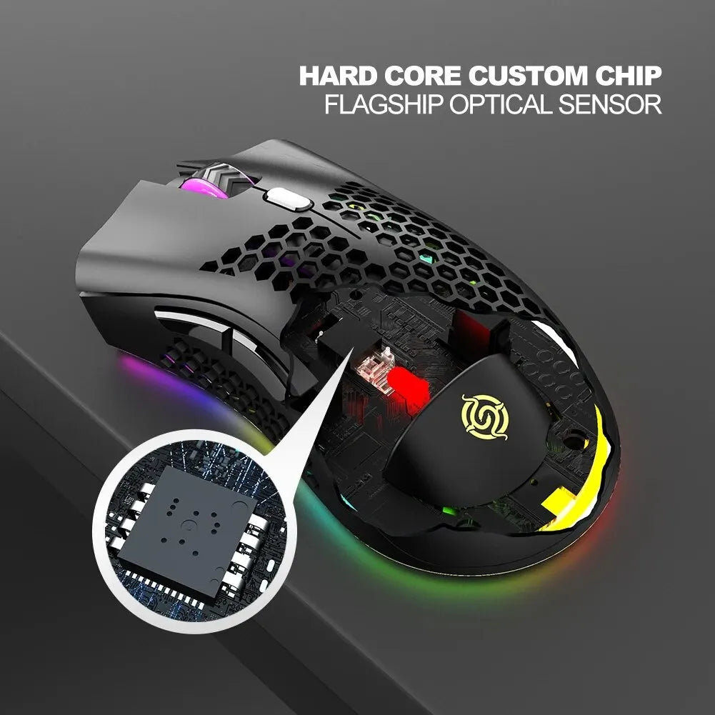 BM600 Rechargeable Gaming Mouse USB 2.4G Wireless RGB