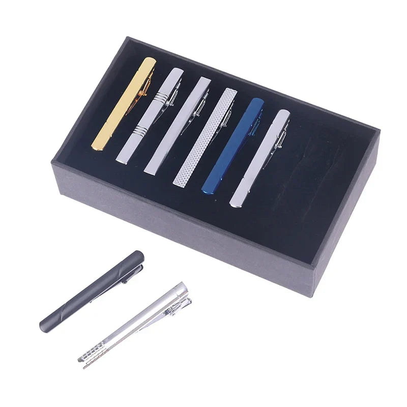 810PC Tie Clip Set With Gift Box Wedding