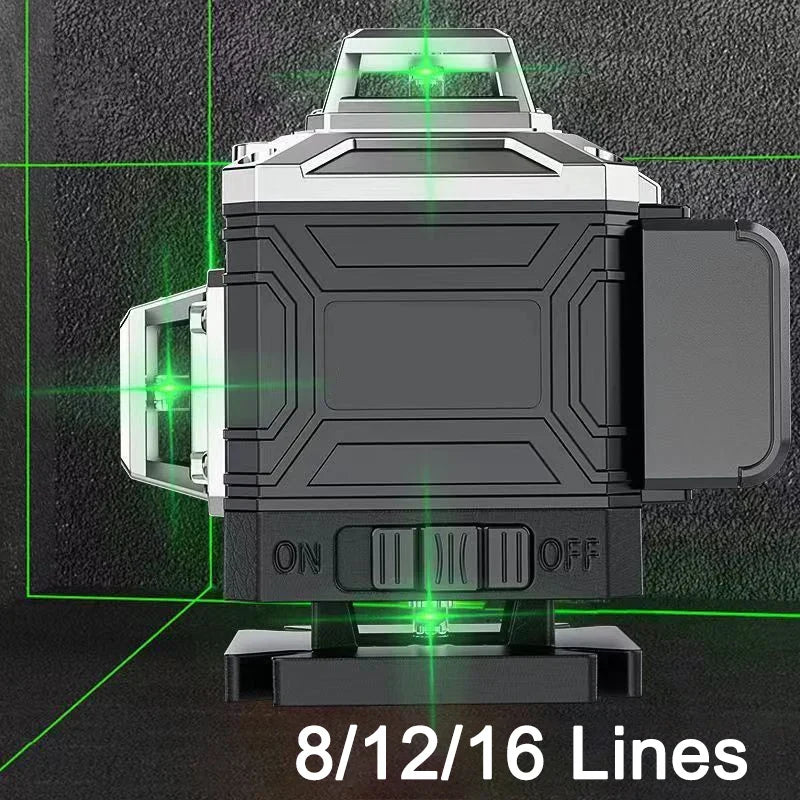 8/12/16-Line 3D/4D Green Laser Level Tool