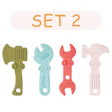 TYRY.HU 1set Silicone Teethers Tools Axe Wrench Hammer