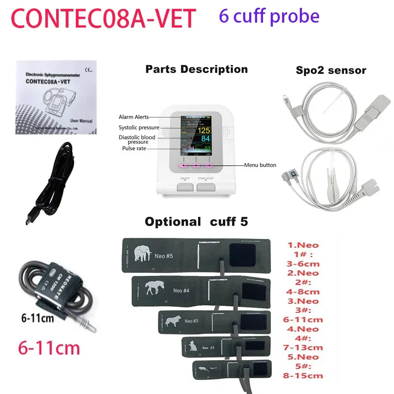 CONTEC08a Vet Animal Blood Pressure Detector