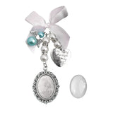 Wedding Bouquet Charm Lace Oval Bridal Bouquet Angel