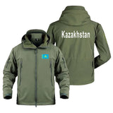 Kazakhstan Military Outdoor Jackets for Men Fleece Warm
