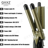 QXXZ 19mm Hair Curler Professional Three Tube Wave