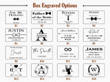 2023 Custom Bestman Cufflinks And Tie Clip Sets