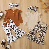 Citgeett Autumn Infant Baby Girls Jumpsuit Solid Color