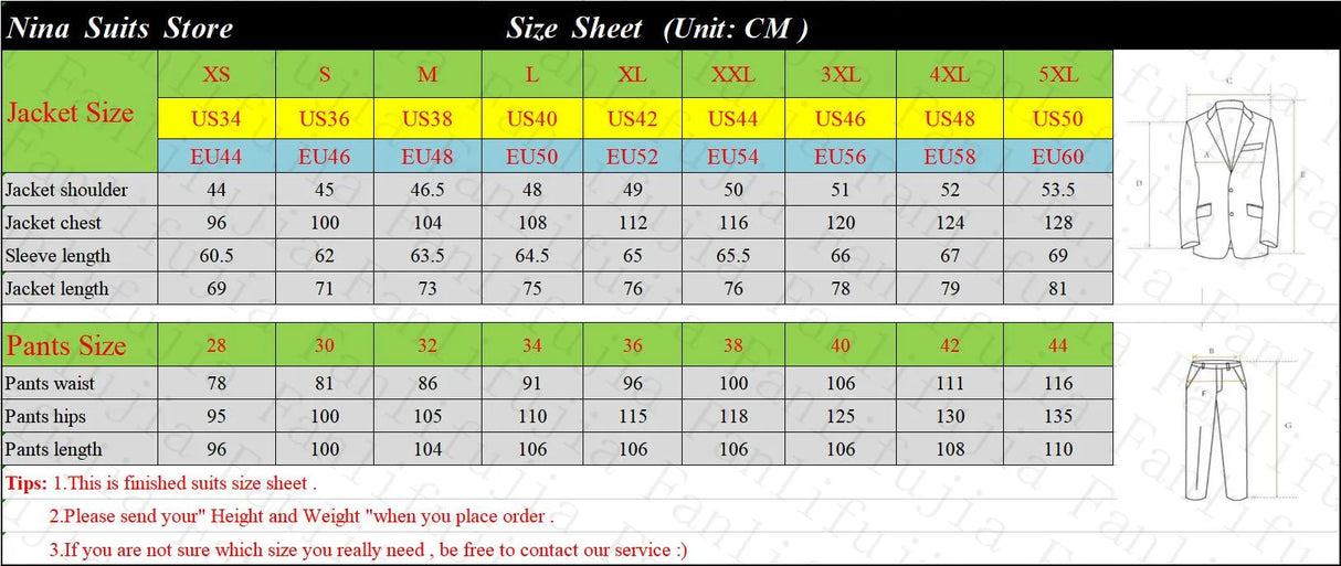 Fanlifujia Mens Wedding Suits 2023 Italian Design Custom
