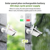 PEGATAH 4MP Wifi Solar Camera Wireless Battery Powered