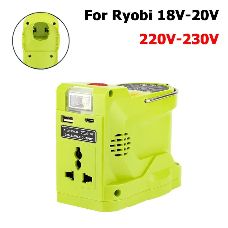 200W Power Inverter Generator for Ryobi 18V Lithium