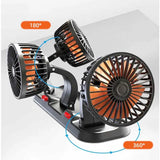 Portable Car Interior Cool Silent Fans With License