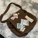 MBTI Vintage Y2k Messenger Bag for Women Canvas