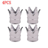 14PCS Creative Crown Aluminum Car Wheel Tyre Tire