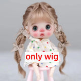 Doll Wig Bangs Ponytail Curly Soft Mohair Wig