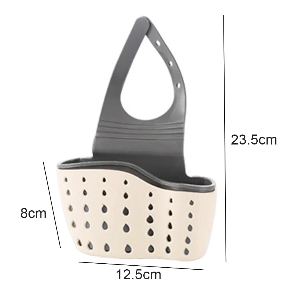 Kitchen Storage Drain Basket Soap Sponge Holder Kitchen