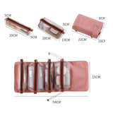 4Pcs Detachable Makeup Bag Set - Large Capacity Travel Pouch