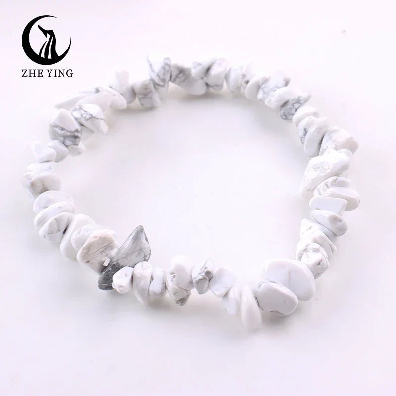 Stretch Natural 5-8mm Chips Bead Bracelet Healing Crystal