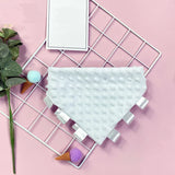 DHL50pcs Handkerchief Sublimation DIY White Blank Velvet Antifouling