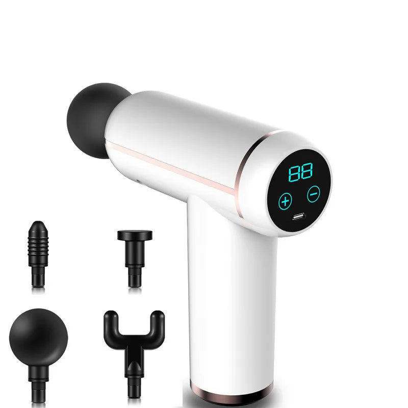 Portable LCD Display Massage Fascia Gun For Body