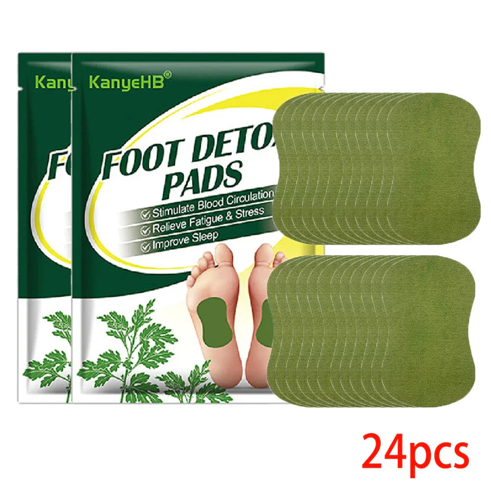 60/12PCS Detox Foot Patches Pads Natural Herbal Wormwood