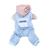 Dog Cat Warm Jumpsuit Hoodie Windbreak Apparel Pet