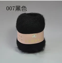 6 Balls Angora Mohair Wool Yarn for Knitting