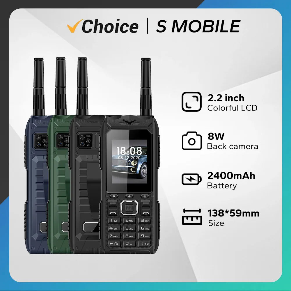 Rugged Mobile Phone Big Battery 2.4inch HD Screen