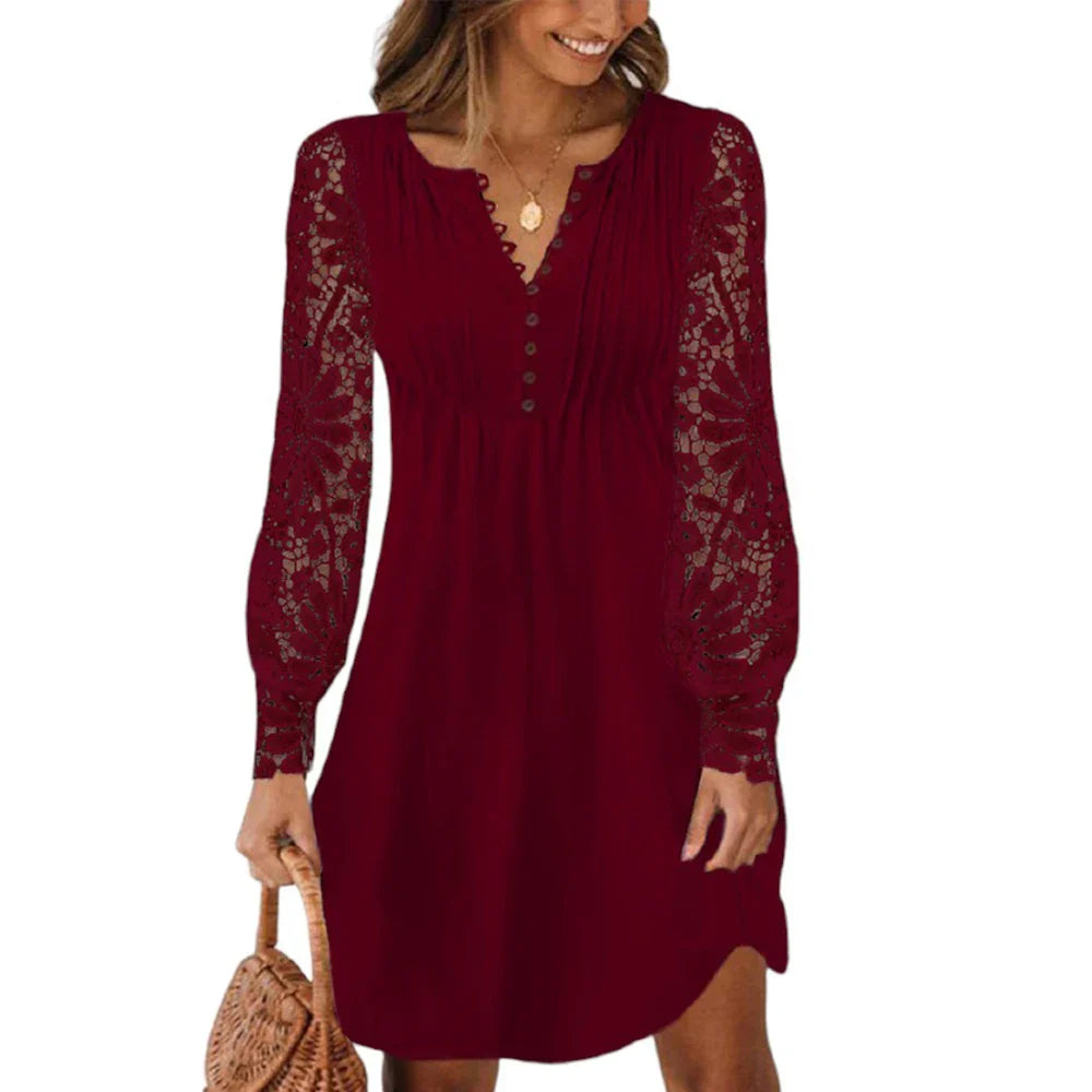 XXL 3XL Plus Size Lace Lady Long Sleeved