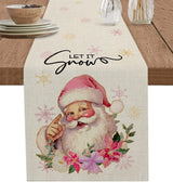 Merry Christmas Pink Old Man Snowflake Candy Wedding