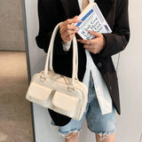 Vintage PU Leather Women Tote Handbag High Quality